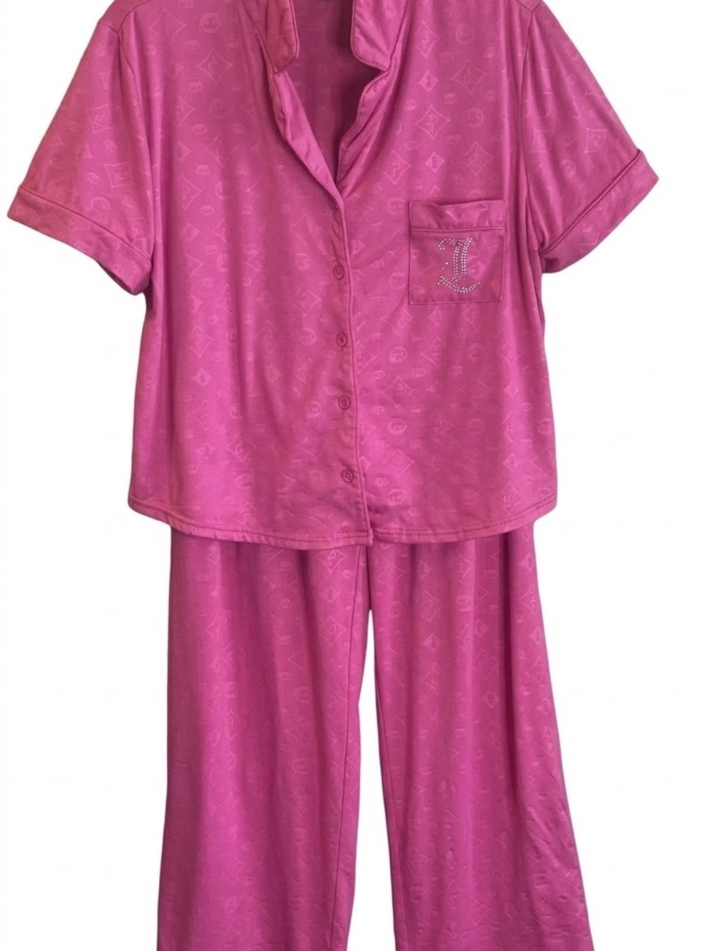 Juicy Couture Hot Pink Short Sleeve Pajama Set